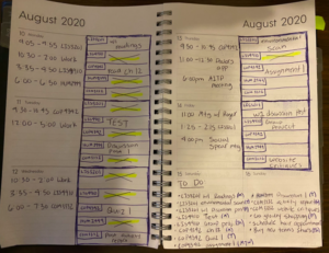 planner setup example